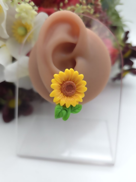 Blume XXL Sonnenblume Ohrstecker